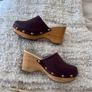 MIMA wooden mules/clogs size 9